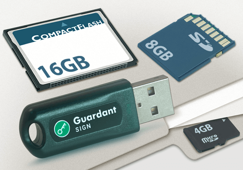 Guardant Sign, Guardant Code и Guardant SD со встроенной Flash-памятью